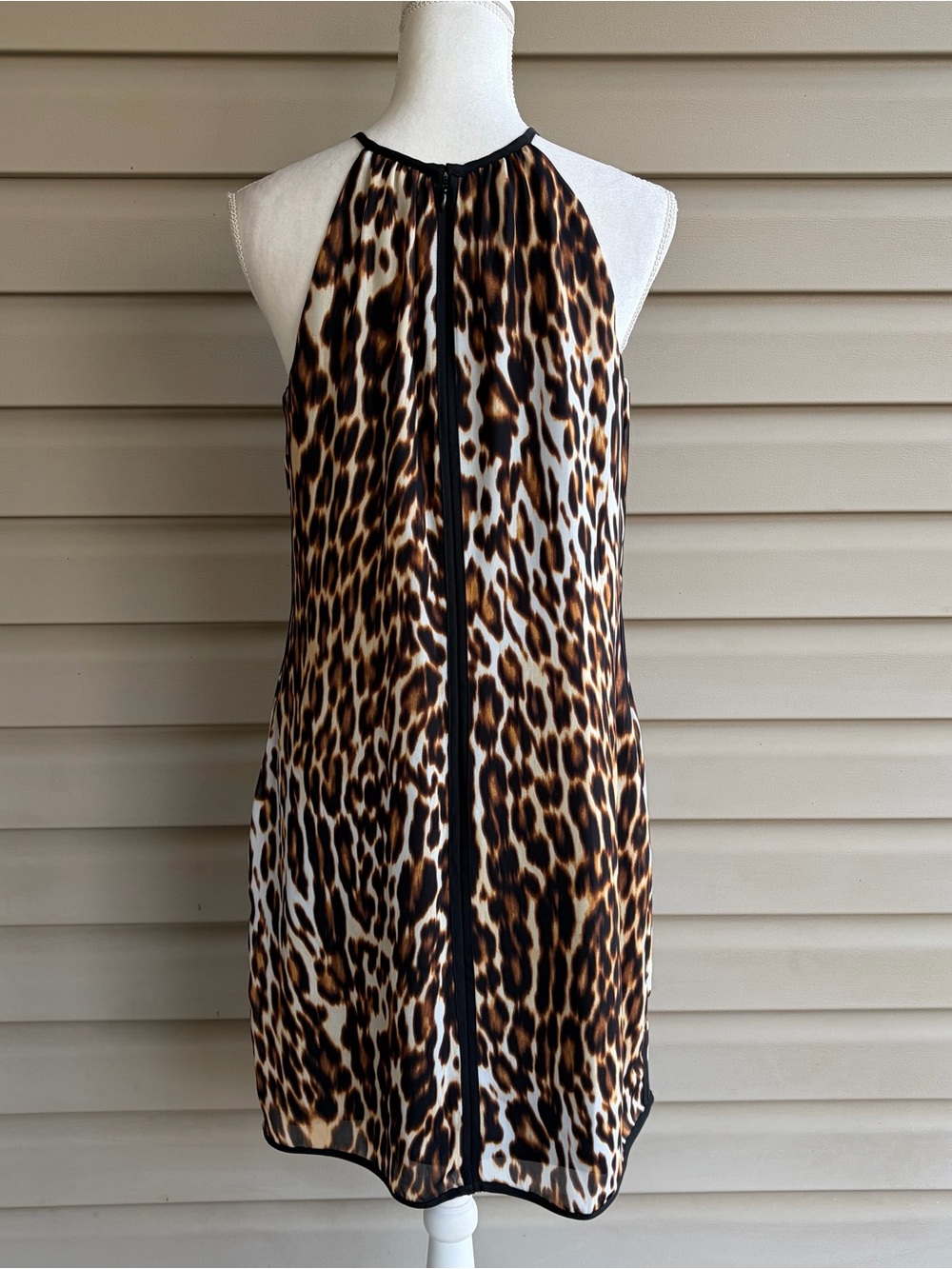 •Worthington• Animal Print Halter Neck Dress - Size 8 - Picture 5 of 8